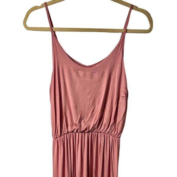 Olivia Rae Maxi Dress Womens Size S Pink Rose Lightweight Sleeveless Straps NWT - Picture 5 of 7